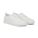 White sneakers on a white background
