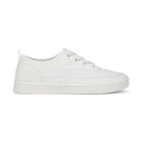 Black loafer shoe on a white background