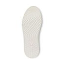 White shoe sole with tread pattern on a white background