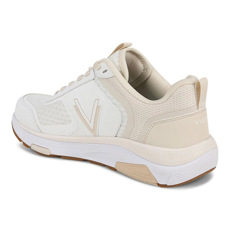 Vionic Walk Strider Walking Shoe White Cream Women's