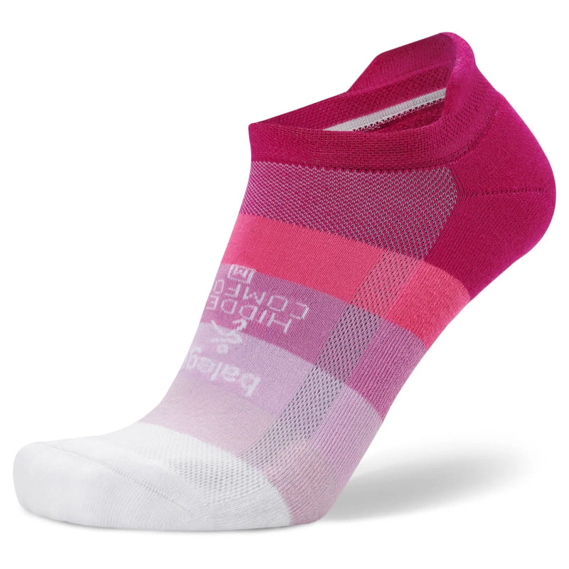Balega Hidden Comfort No Show Tab Neon Pink Socks