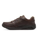 Brown walking shoe on a white background