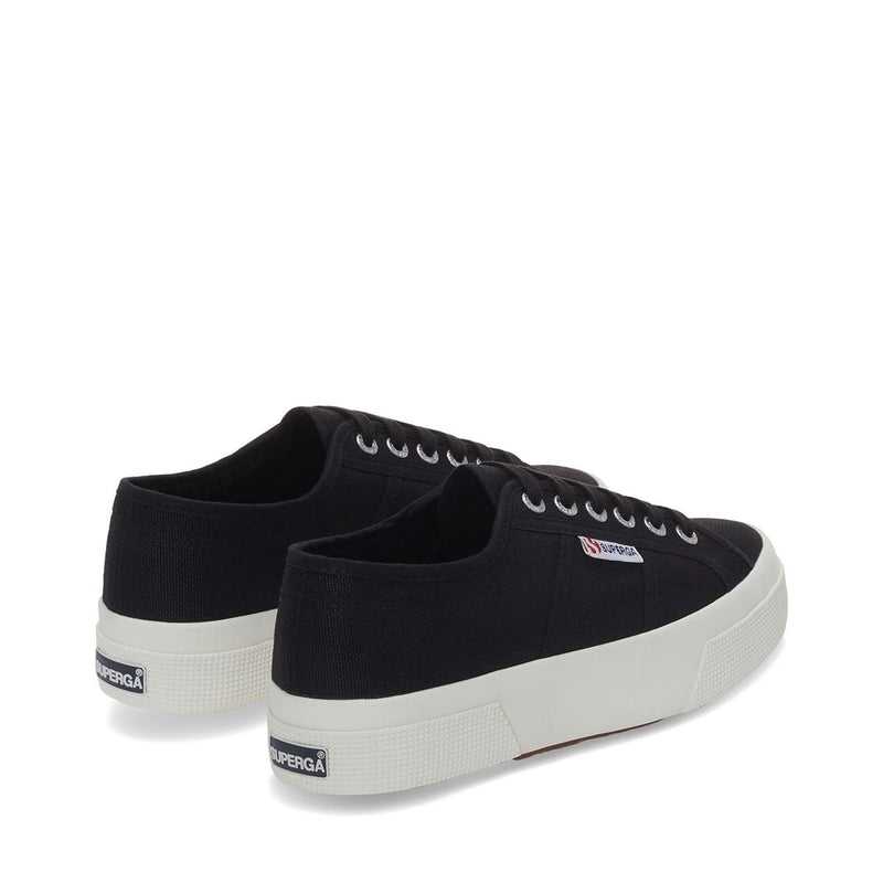 Superga 2740 Platform Sneakers Black Avorio Women's