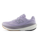 Purple running shoe with New Balance logo on a white background