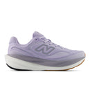 Purple running shoe with New Balance logo on a white background