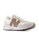 White and brown sneaker on a white background
