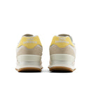 Pair of New Balance sneakers shown from the back on a white background