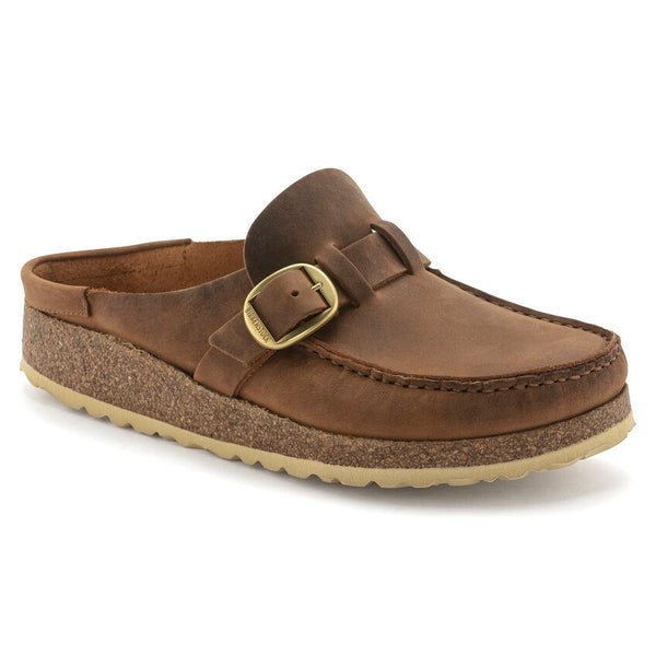 Birkenstock Buckley Oiled Leather Cognac Women's