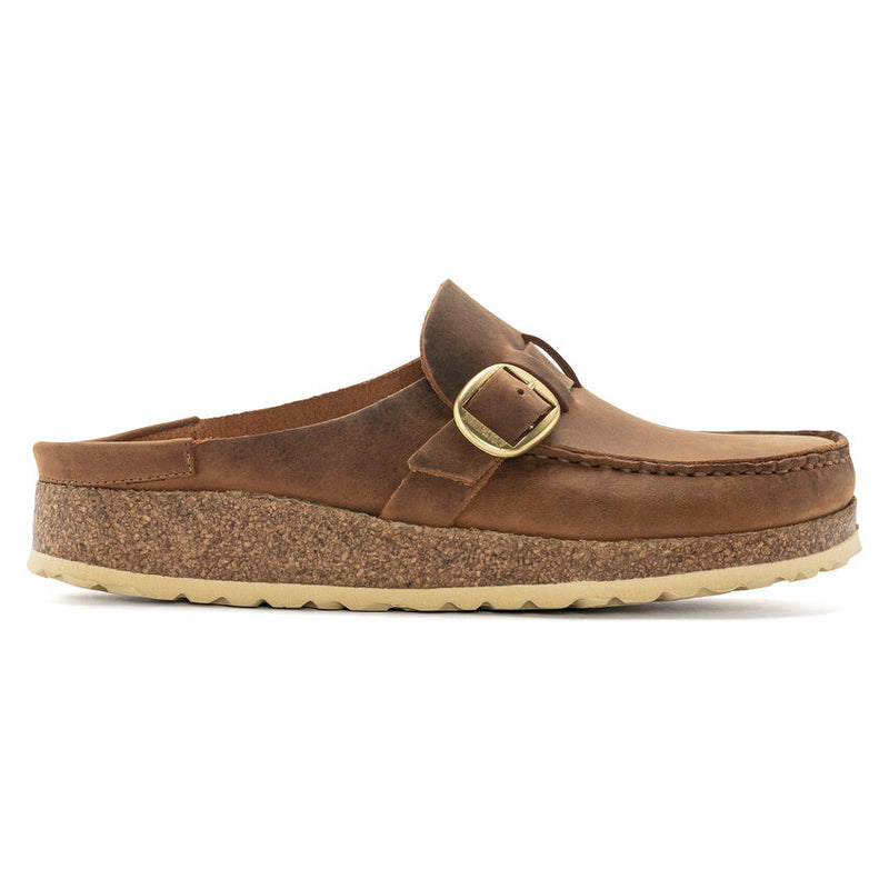 Birkenstock Buckley Oiled Leather Cognac Women's