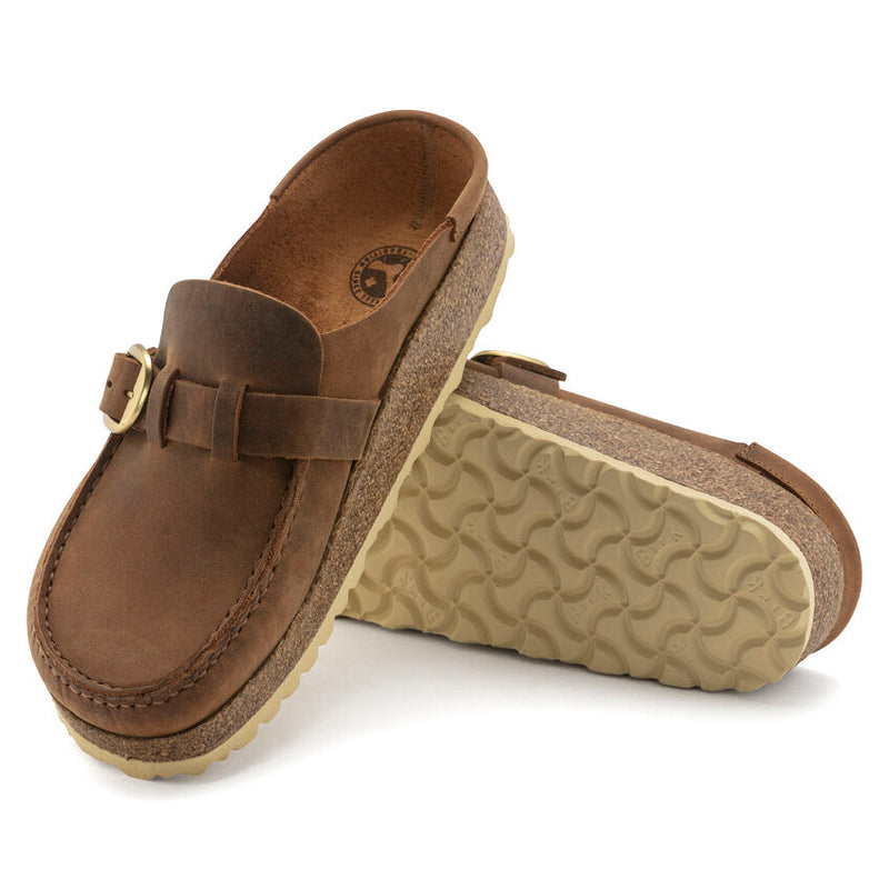 Birkenstock Buckley Oiled Leather Cognac Women's