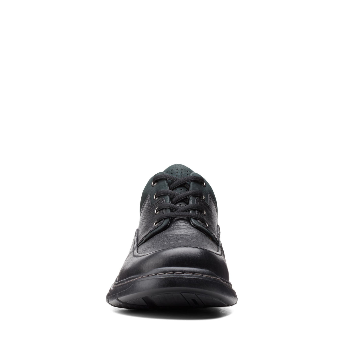 Clarks Un Brawley Lace Black Leather Men display picture 1