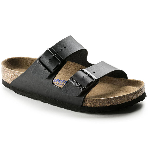 Birkenstock Arizona Soft Footbed Black Birko-Flor Regular Width