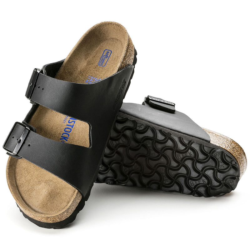 Birkenstock Arizona Soft Footbed Black Birko-Flor Regular Width