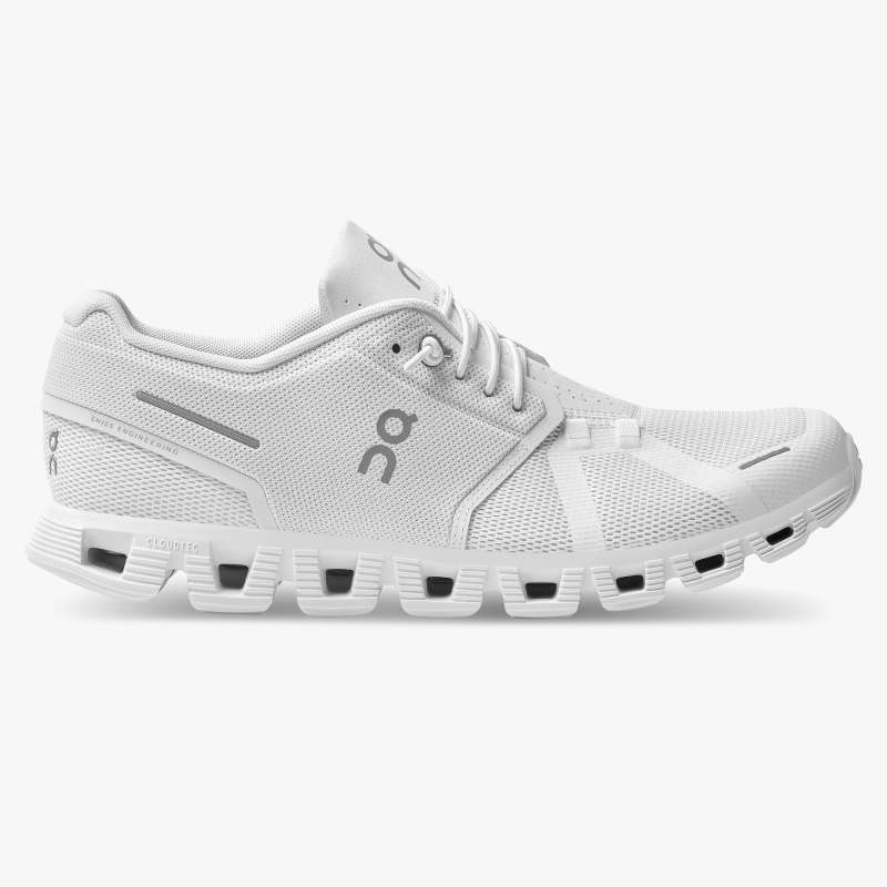 On Cloud 5 All White Mens