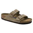 BIRKENSTOCK Birkenstock Arizona Taupe Suede Soft Footbed