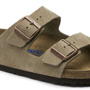 BIRKENSTOCK Birkenstock Arizona Taupe Suede Soft Footbed