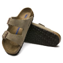 BIRKENSTOCK Birkenstock Arizona Taupe Suede Soft Footbed