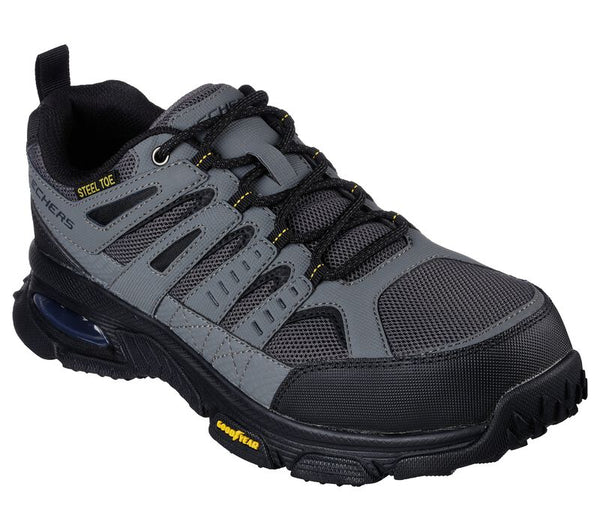 Skechers Work Skech-Air Envoy Steel Toe Arcket Grey Black Men's