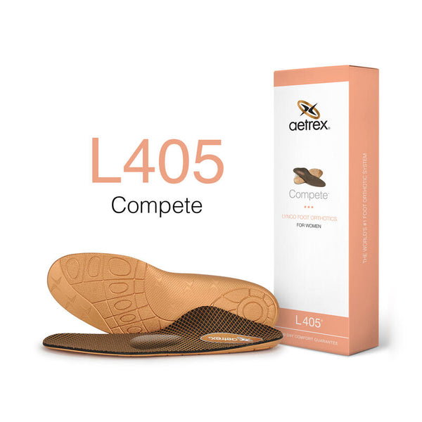 Aetrex L405 Women's Compete Orthotics With Metatarsal Support