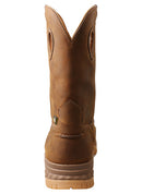 Twisted X Men's Pull on Met Guard Boot Distressed Saddle Brown