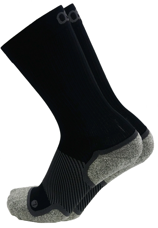 OS1ST Os1st WP4 WIDE Black Crew Socks