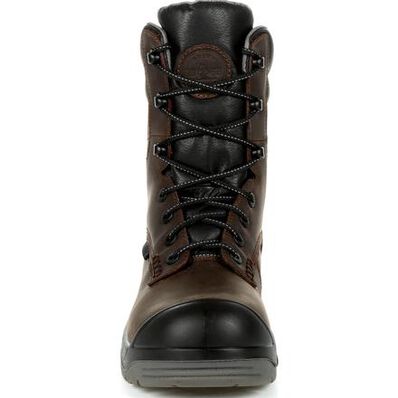 ROCKY SHOES AND BOOTS Rocky Men's Composite Toe Waterproof 8 Inch Brown