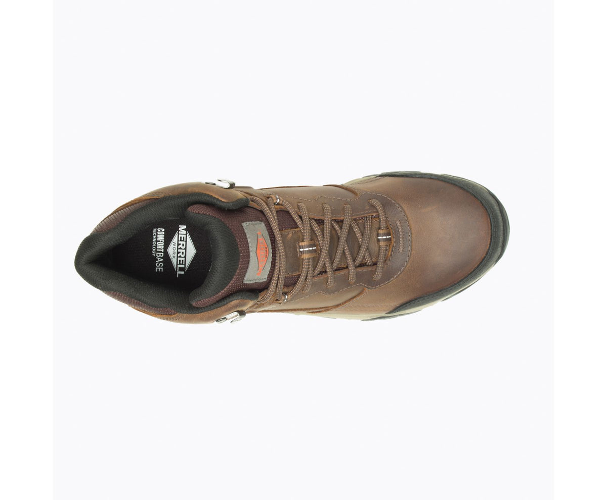 Merrell Shoes Mens 11 W Wide Moab Adventure CF Carbon Fiber Toe Work Boots Brown Merrell Moab Adventure Mid Waterproof Carbon Fiber Toe Men main image 2