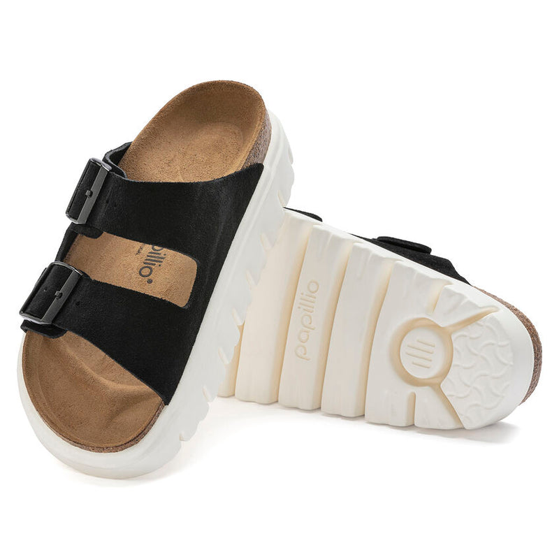 Papillio by Birkenstock Arizona Chunky Suede Black Women's