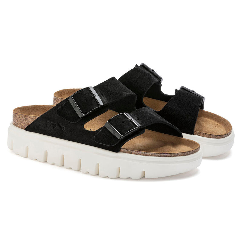 Papillio by Birkenstock Arizona Chunky Suede Black Women's