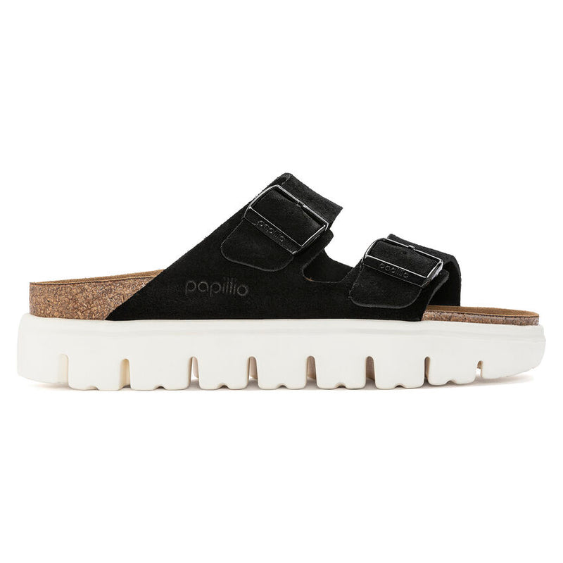 Papillio by Birkenstock Arizona Chunky Suede Black Women's