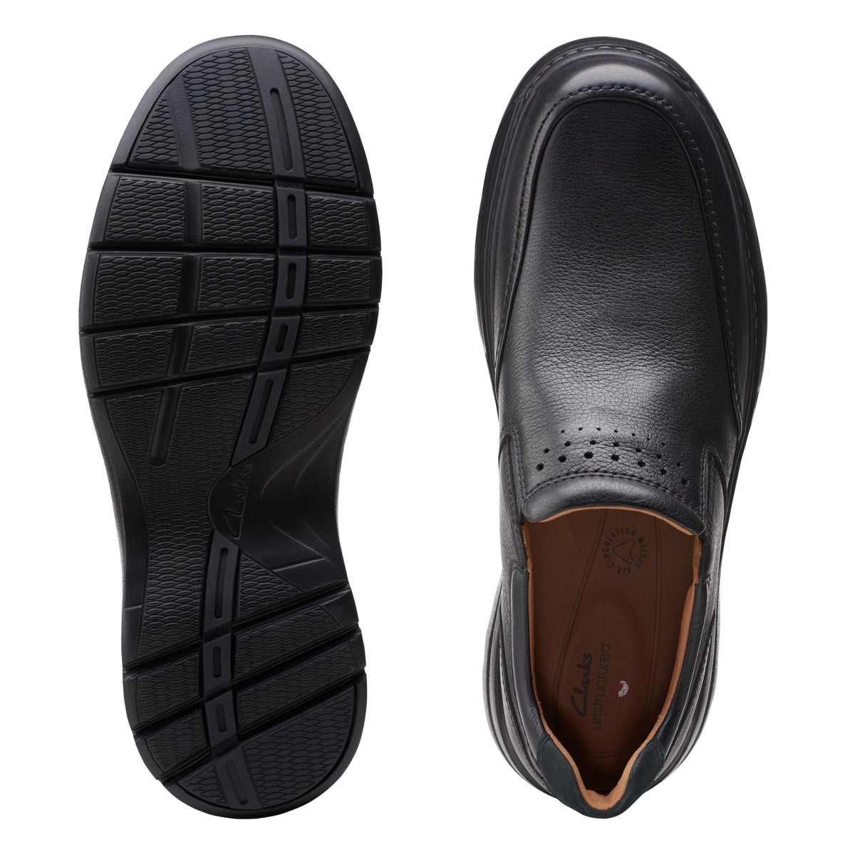 NEW CLARKS men\'s unbrawley step shoes in black Clarks Men main image 2