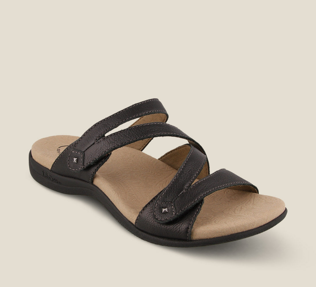 Taos double u sandal black women s