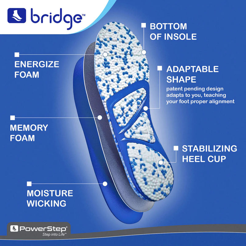 PowerStep Bridge Adaptable Arch Support Insole