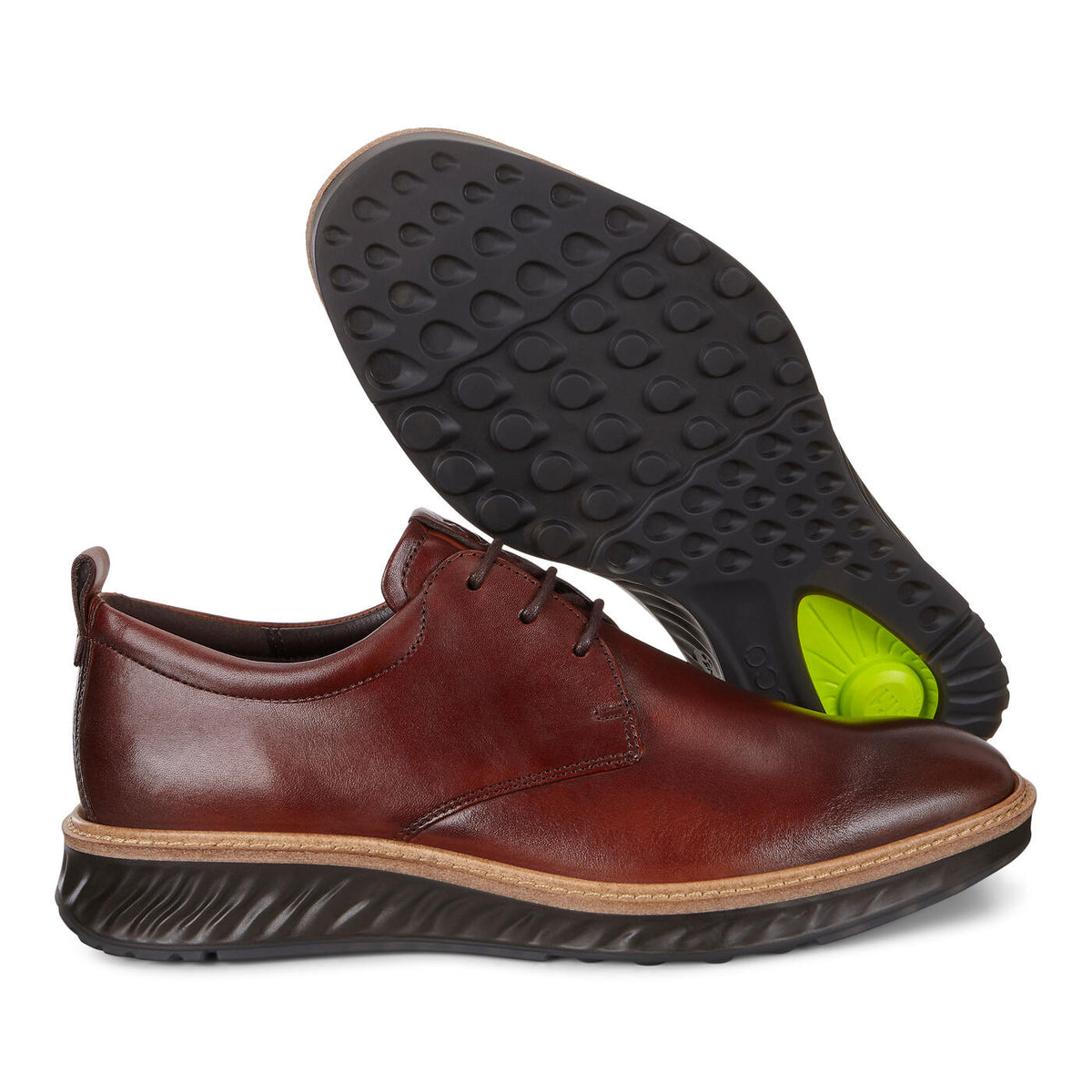 Ecco ST.1 Hybrid Plain Toe Cognac Men