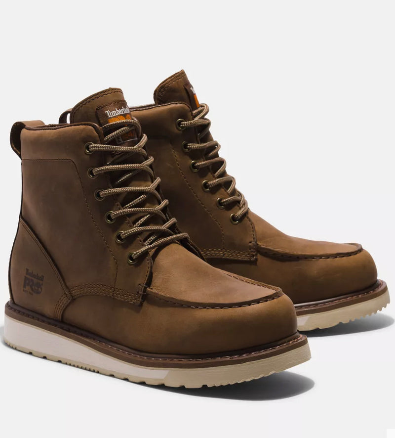 Timberland Pro 6 Inch Wedge Moc Toe Brown Men's