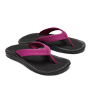 Olukai Ohana Orchid Flower Black Women's