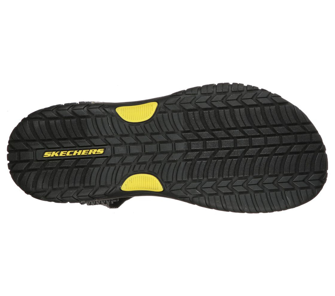Skechers Sandals Lomell Rip Tide Mens 11 Black Adjustable Casual Beach Comfort Skechers Lomell Rip Tide Sandal Black Gray Men main image 4