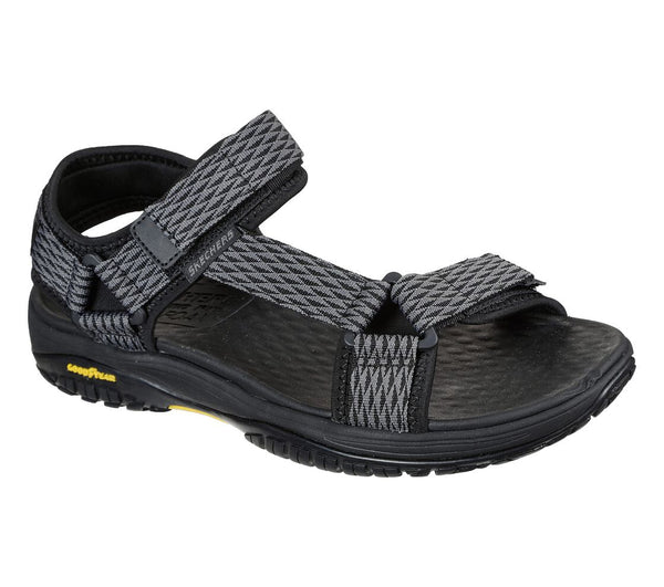 Skechers Lomell Rip Tide Sandal Black Gray Men's