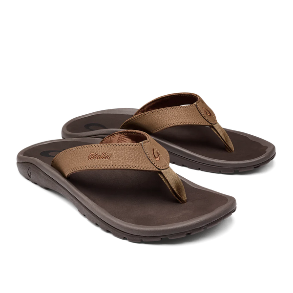 Olukai 'Ohana Tan Dark Java Men's