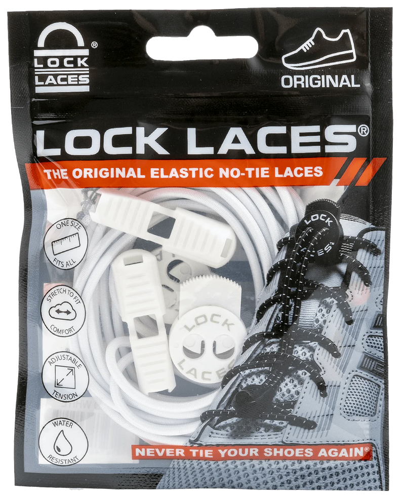 Lock Laces Solid White